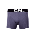 Charcoal grey Cottonil CN Boxer for Men with black waistband and CN logo.