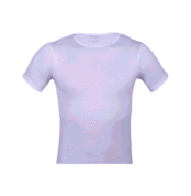 Men’s mercerised cotton O neck shirt by Cottonil