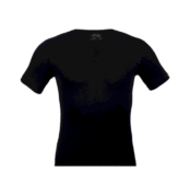 تي شيرت بكم قصير وياقة على شكل V