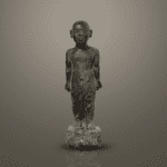 Granite statue of an Egyptian priest