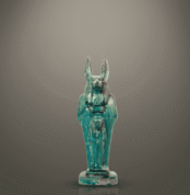 The obsidian statue of Anubis