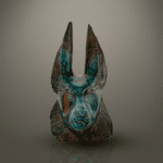 The statue of Anubis