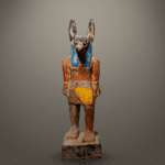 The statue of Anubis