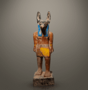The statue of Anubis