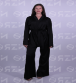 Wrapped Satin Set - Luxurious satin outfit with flowing sleeves and an adjustable wrap design