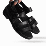 Natural Leather Suede Sandal