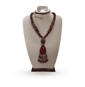 Burgundy Agate Necklace