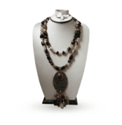 Amber and Agate Necklace