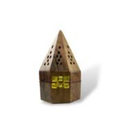 Pyramid Wooden Incense Burner