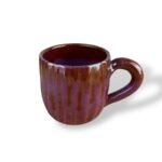 Radiance Civilization ceramic mug with rich, deep purple glaze and smooth finish.
