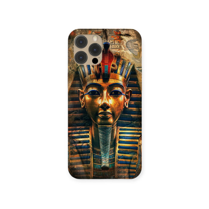 Egyptian phone case featuring Pharaoh Tutankhamun design