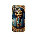 Royal Pharaoh phone case with vibrant golden mask design