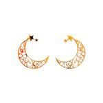 Crescent Glow 18K gold-plated copper jewelry