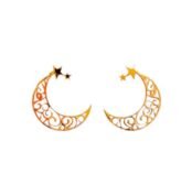 Crescent Glow 18K gold-plated copper jewelry