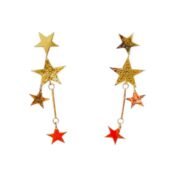 Starlit Cascade celestial chain earring