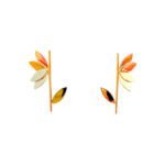 Rose Earrings 18K gold-plated copper jewelry