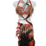 Scarlet Mirage handmade belly dance outfit by Tut Egypt