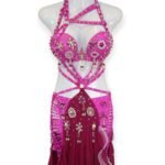 Gemstone-embellished belly dance outfit by Tut Egypt