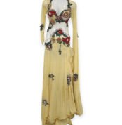 Floral-beaded long-sleeve dance outfit by Tut Egypt