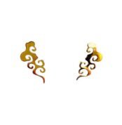 Elegant waterproof hypoallergenic coral earring