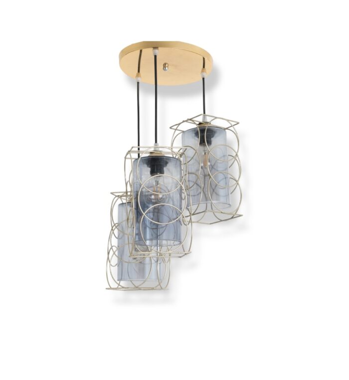 Gold-plated modern hanging light by Tut Egypt