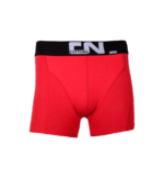 Red Cottonil CN Boxer for Men with bold black waistband and CN logo.