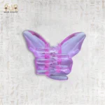 Butterfly-shaped hair clip viewed from the front
