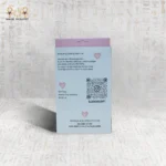 Back view of Pink Deep Exfoliating Towel packaging by Black Cat with product information and QR code.