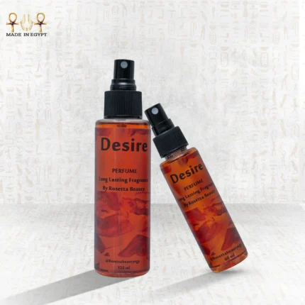 Desire Perfume bottles 120ml and 60ml by Rosetta Beauty with long-lasting fragrance