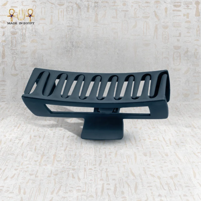 Side view of Elegant Grip hair clip, showcasing its curved design and structure.
