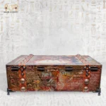 Top panel of the Memories Box with compass engraving.