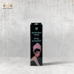 Microfiber Towel packaging with a classic illustration of a woman wearing a pink towel, featuring pink packaging. Made in Egypt.