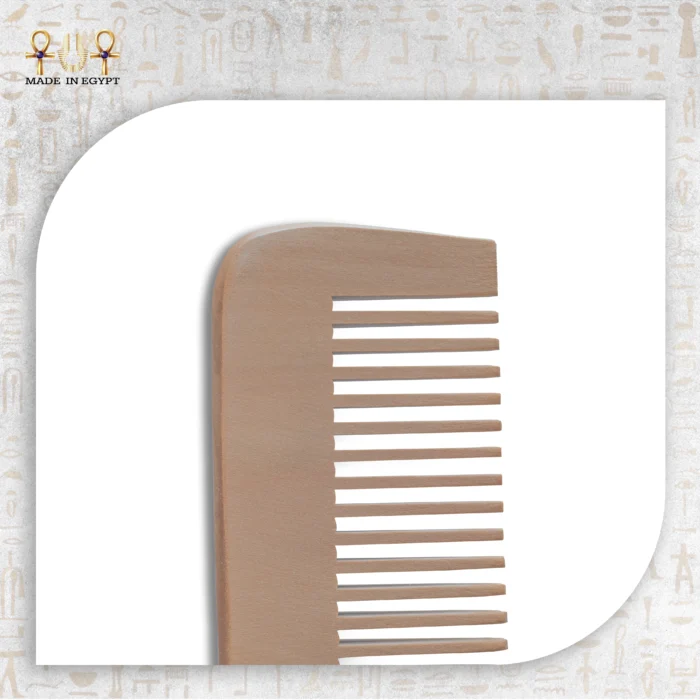 Side view of the Natural Wooden Comb.