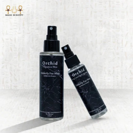 Orchid perfume bottles 120ml and 60ml by Rosetta Beauty alcohol-free long-lasting fragrance for men