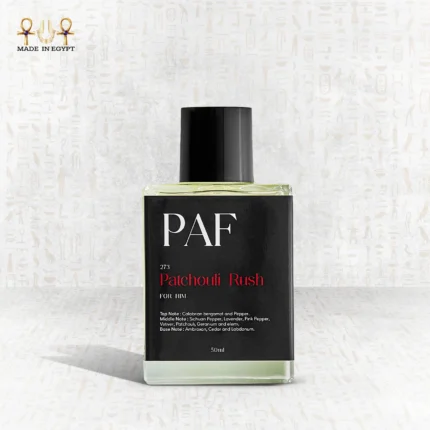 Patchouli Rush unisex perfume by PAF – bergamot, pepper, lavender, patchouli, and woody base notes