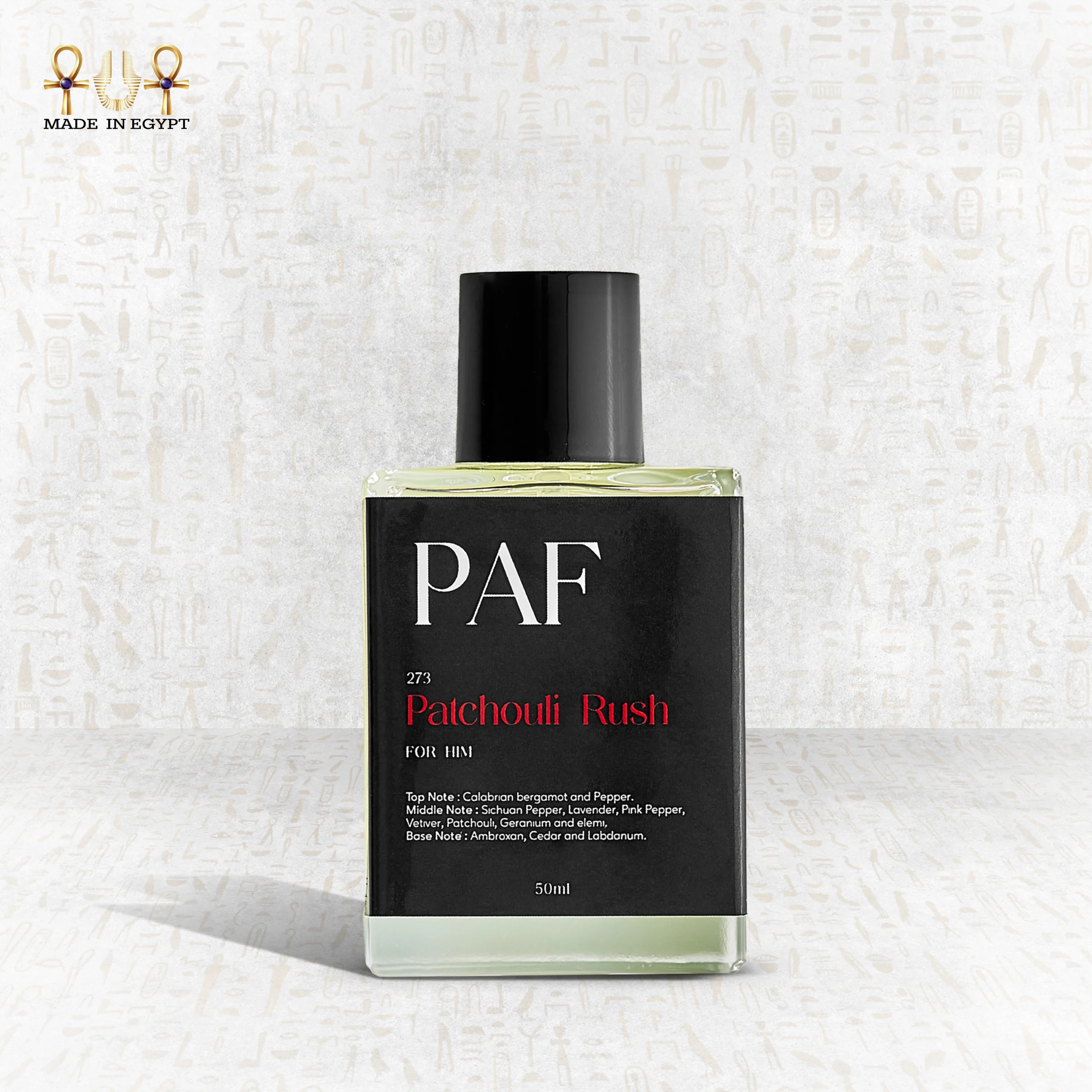 Patchouli Rush Perfume by PAF – Spicy Bergamot, Pepper & Woody Base Patchouli Rush unisex perfume by PAF – bergamot, pepper, lavender, patchouli, and woody base notes