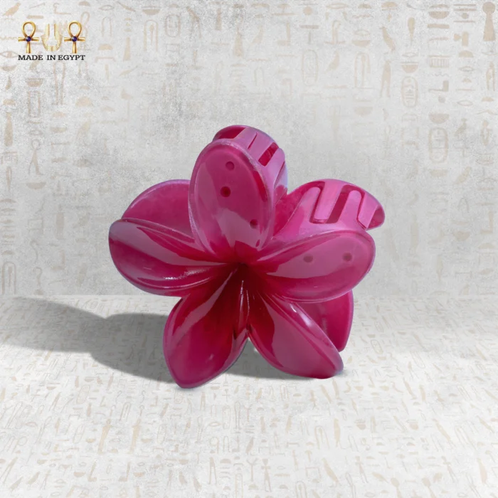 Side view of the Pink Clasp showing the intricate flower design.