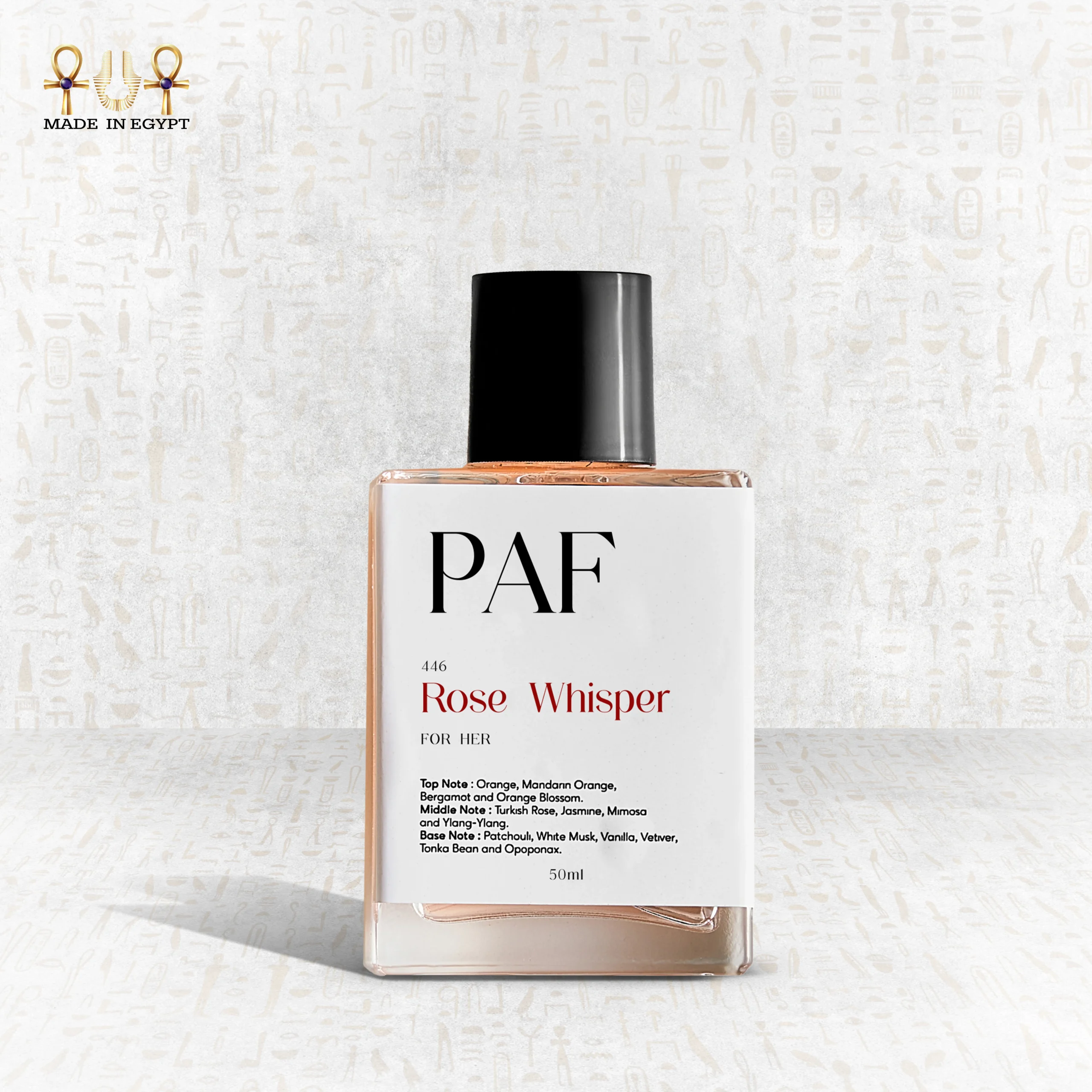 Rose Whisper Perfume by PAF – Fruity Rose with Patchouli & Amber Rose Whisper women’s perfume by PAF – fruity rose, blackcurrant, pear, and warm patchouli amber base