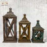 Three handcrafted Royal Heritage Lanterns in different sizes