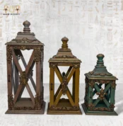 Three handcrafted Royal Heritage Lanterns in different sizes