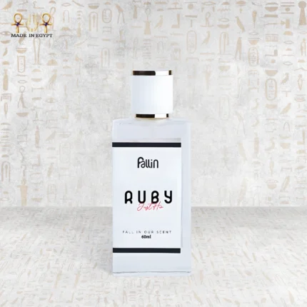 Ruby Story perfume bottle with vanilla, caramel, and musk blend
