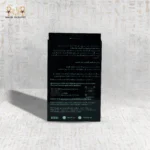 Silk Serenity satin pillowcase packaging back view with care tips and product details.