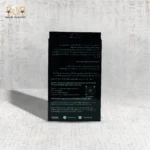 Silk Serenity satin pillowcase packaging back view with features and size chart.