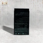 Silk Serenity satin pillowcase packaging back view with benefits and usage instructions.