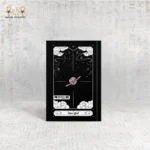 Star Girl notebook back cover with planet illustration and starry background