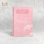 Pink Summer Daily Agenda notebook with floral design on the cover.