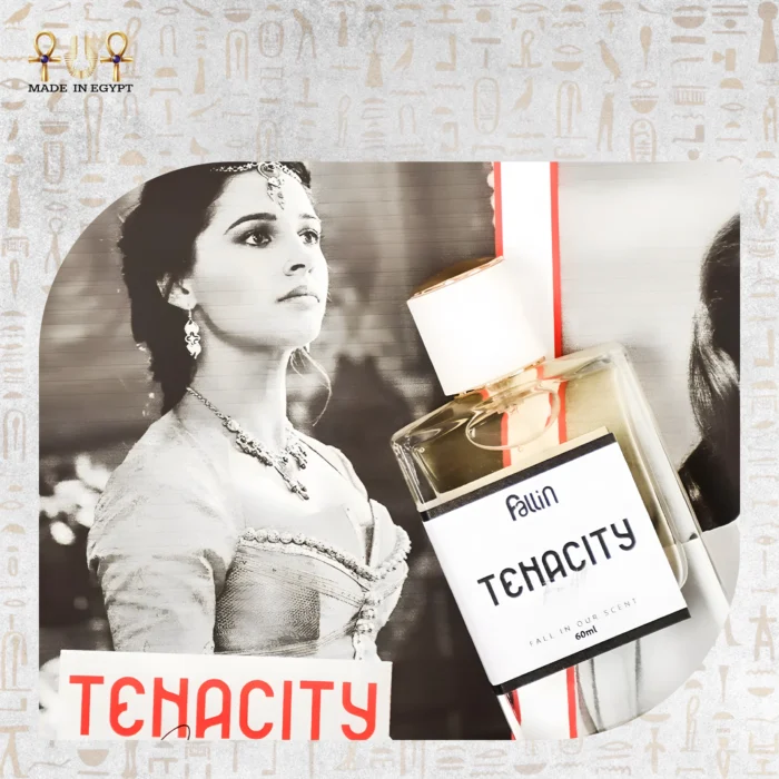 Tenacity luxury perfume bottle symbolizing resilience and elegance