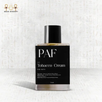 Tobacco Cream perfume bottle by PAF – masculine fragrance with tobacco, vanilla, cocoa, dried fruits, and woods
