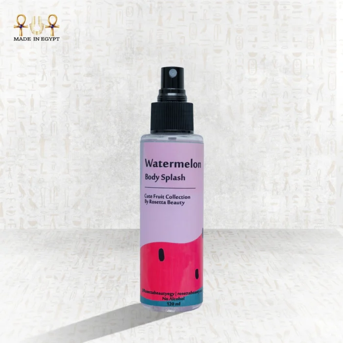 Watermelon body splash 120ml bottle by Rosetta Beauty fruity alcohol-free fragrance