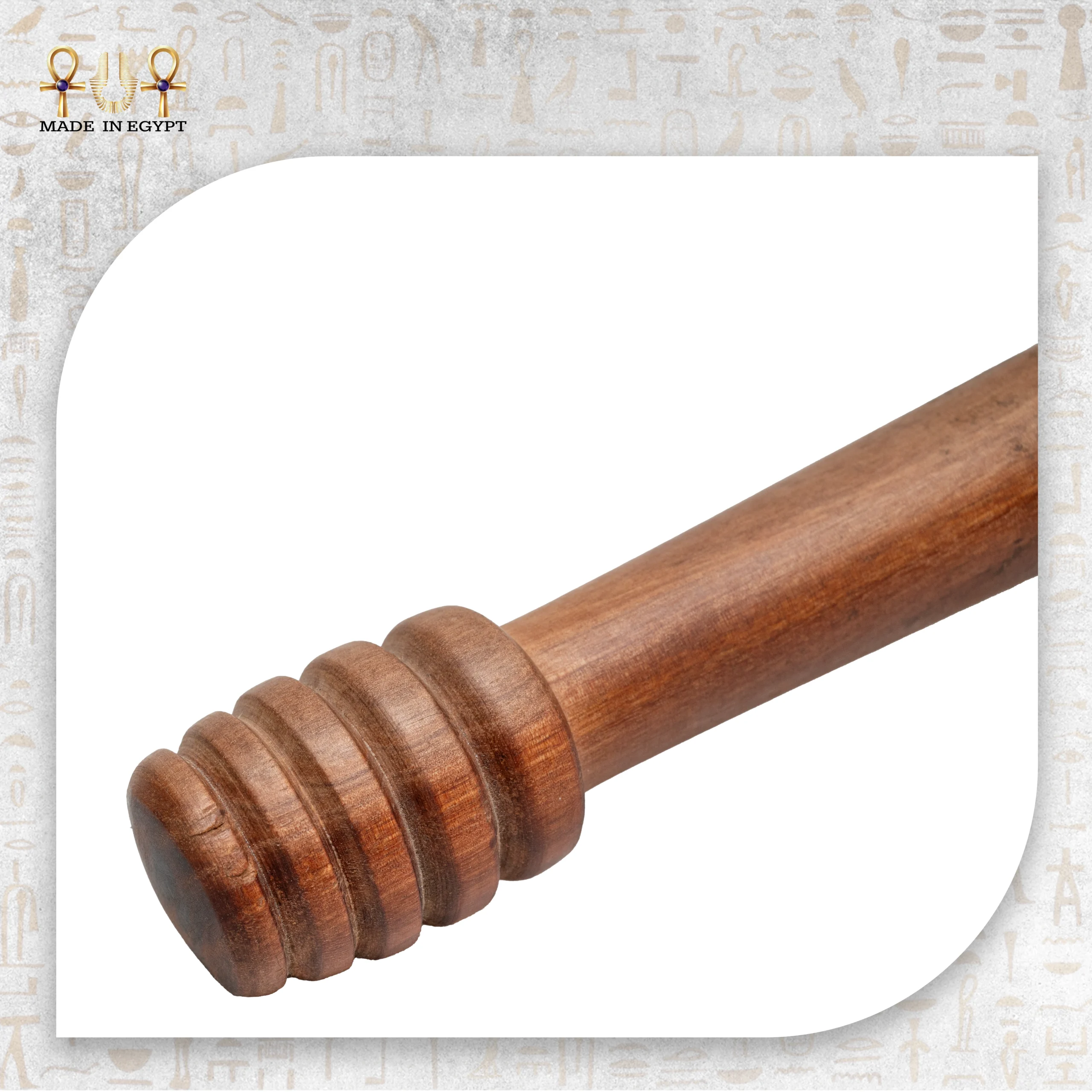 @26BWooden Honey Dipper